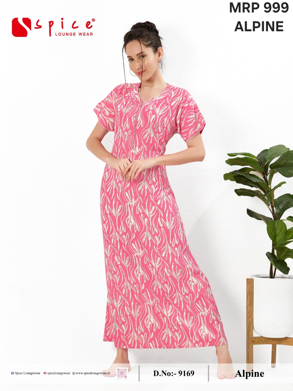 Alpine Printed Maxi Nighty